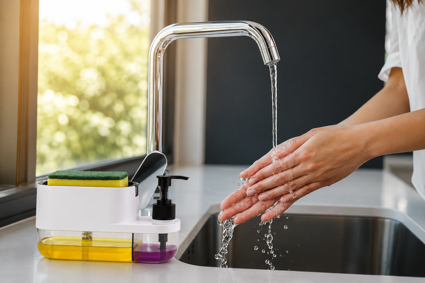 3 In 1 Soap Dispenser 🧽