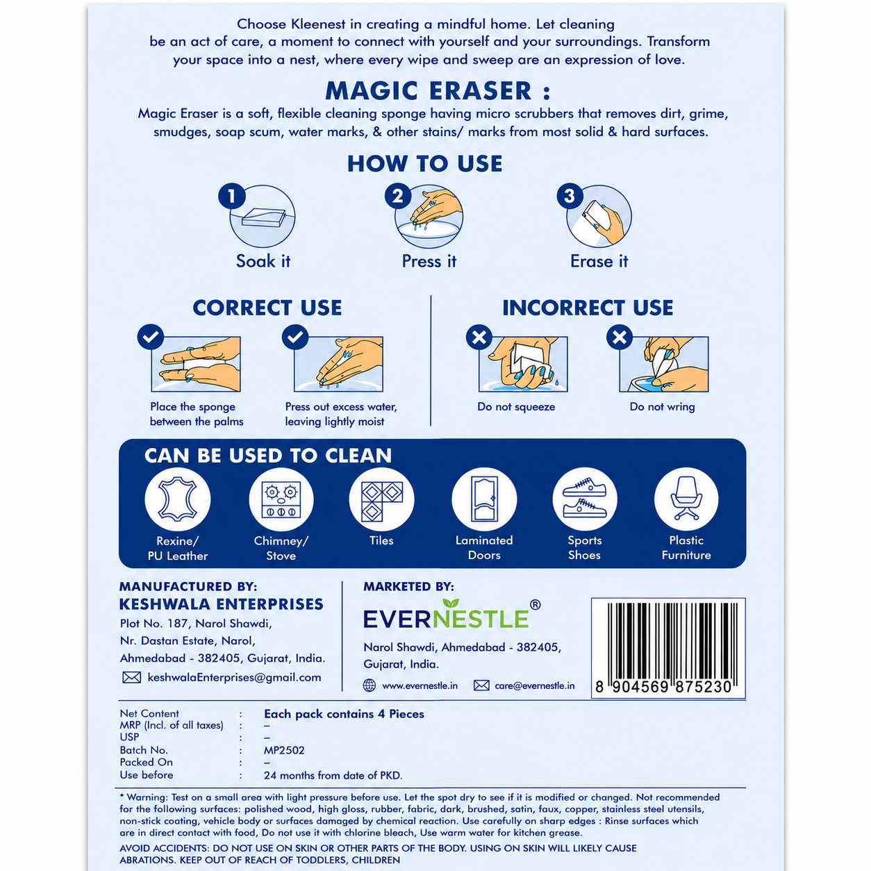 Magic Eraser Sponge