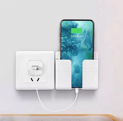 Wall Mounted Mobile Phone Charging Stand, Storage Holder 📱