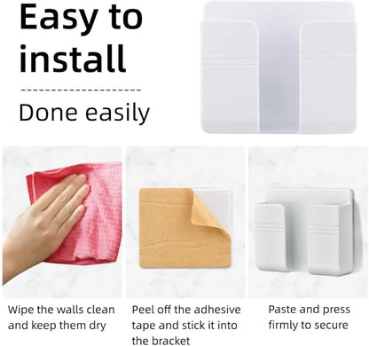 Wall Mounted Mobile Phone Charging Stand, Storage Holder 📱