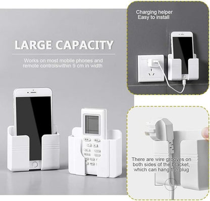 Wall Mounted Mobile Phone Charging Stand, Storage Holder 📱
