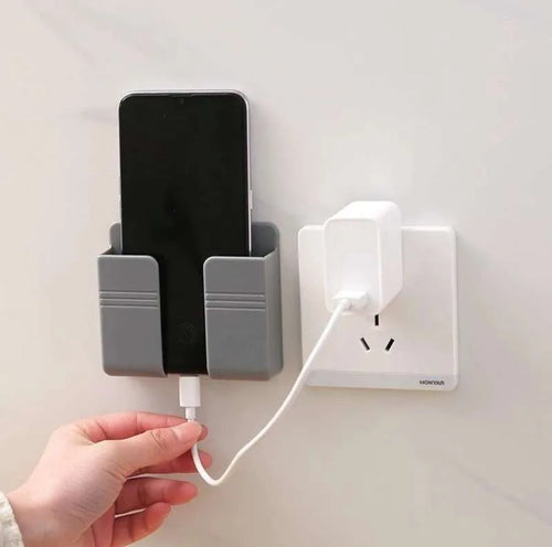 Wall Mounted Mobile Phone Charging Stand, Storage Holder 📱